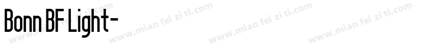Bonn BF Light字体转换